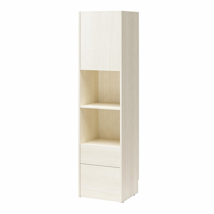 Greenwich Armoire Cabinet with Open Closed Storage - Bay Oak