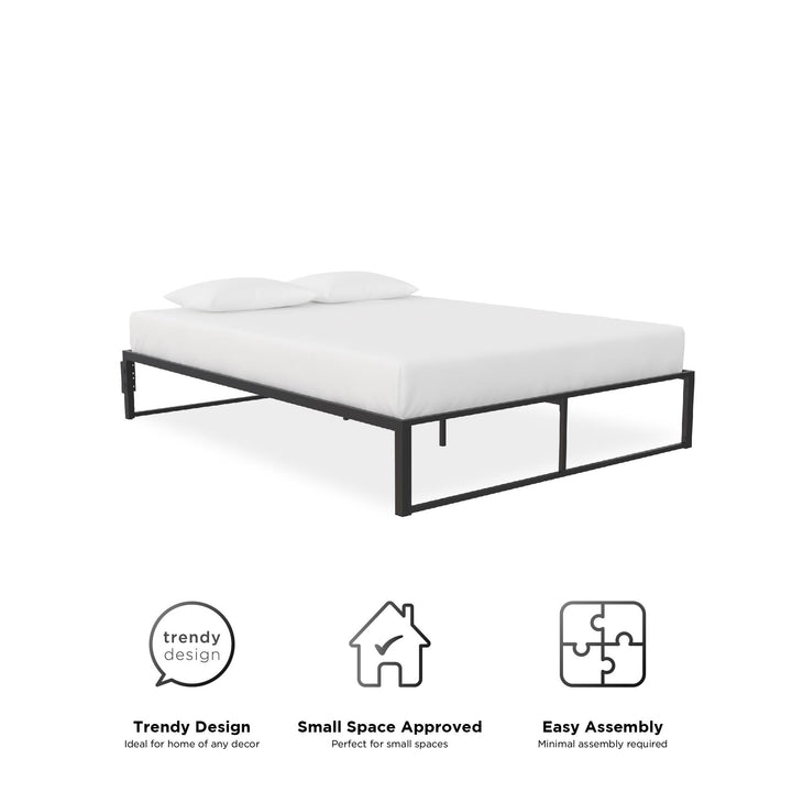 Colten All Metal Universal Platform Bed - Black - Full