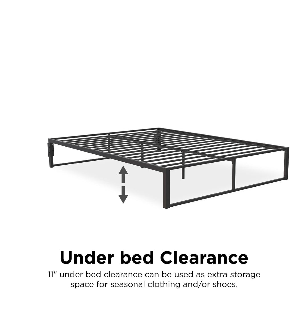 Colten All Metal Universal Platform Bed - Black - Full