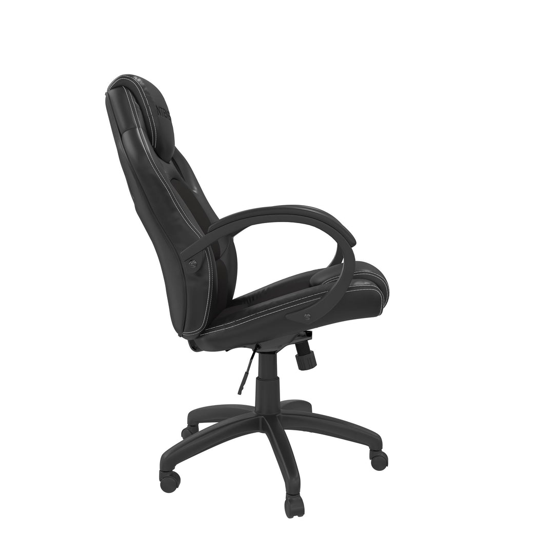 Vortex Gaming and Office Faux Leather High Back Chair - Black - 1-Seater