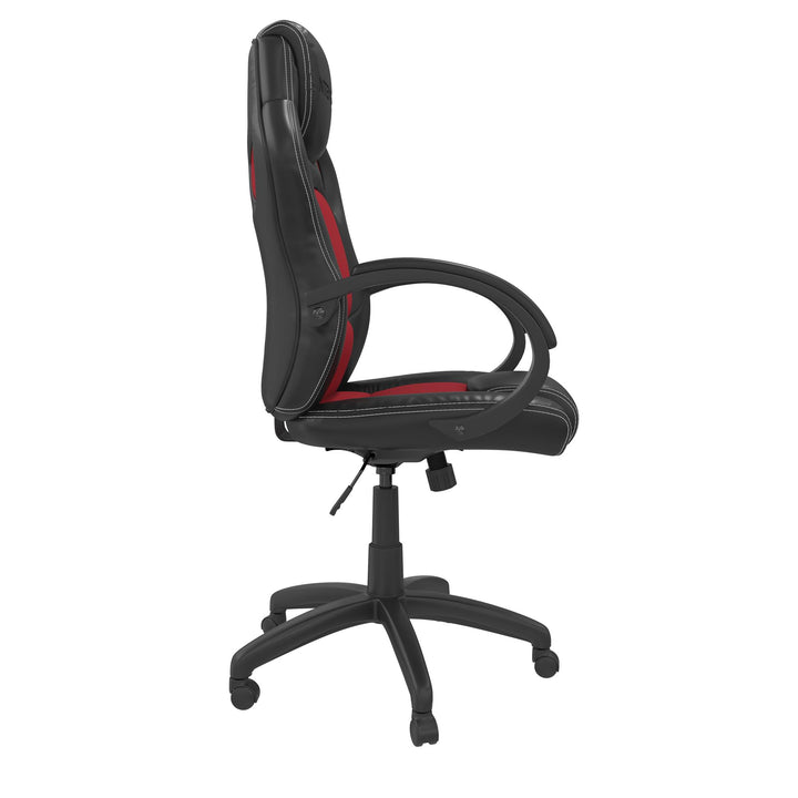 Vortex Gaming and Office Faux Leather High Back Chair - Red - 1-Seater