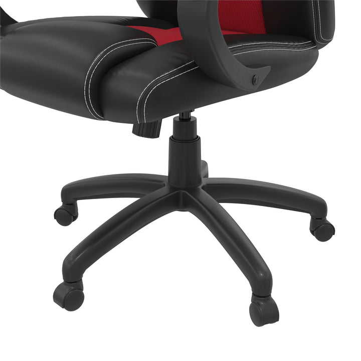 Vortex Gaming and Office Faux Leather High Back Chair - Red - 1-Seater