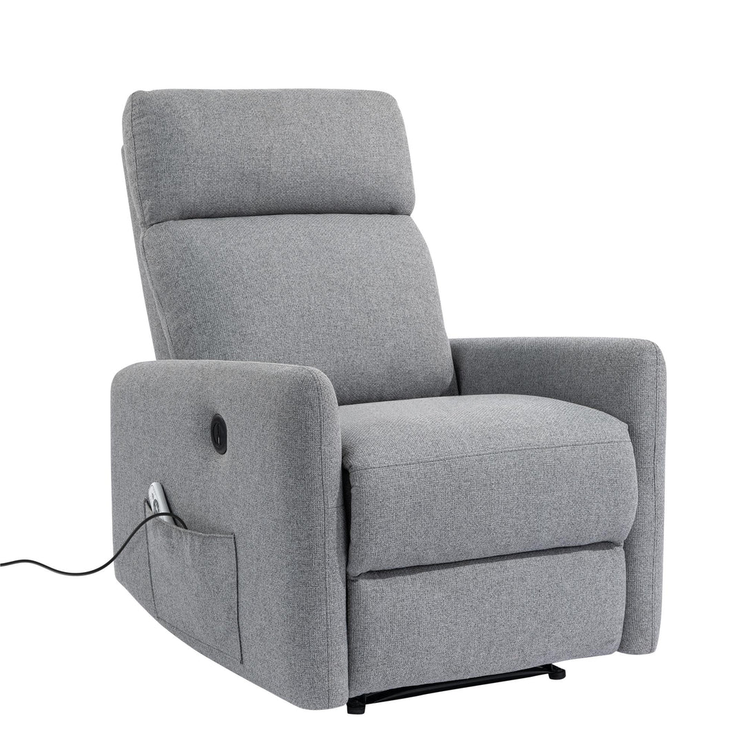 Kai Power Recliner Chair with Massage and Heat - Dark Gray - 1-Seater