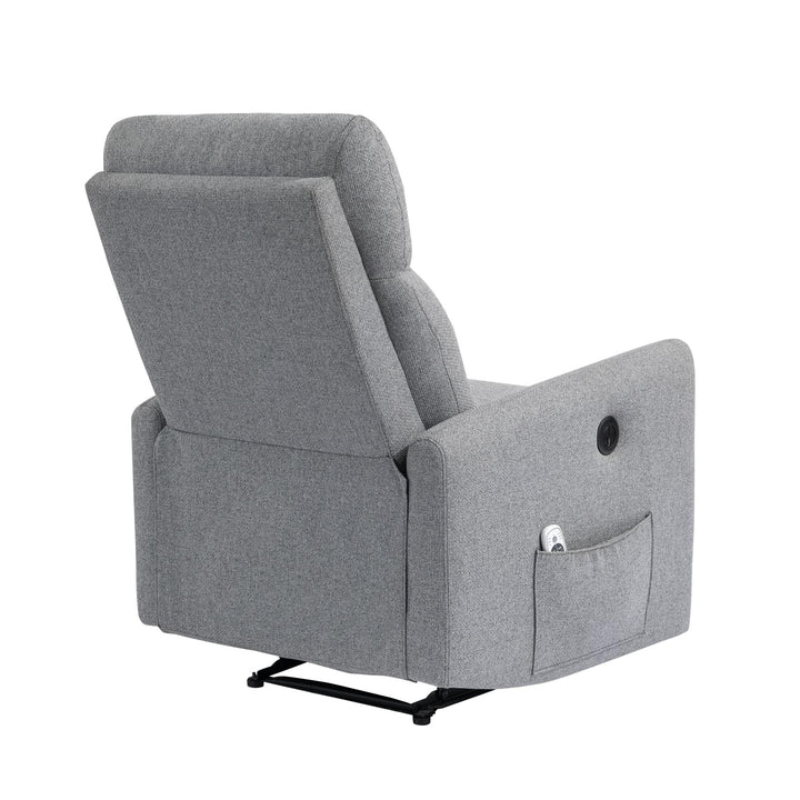 Kai Power Recliner Chair with Massage and Heat - Dark Gray - 1-Seater