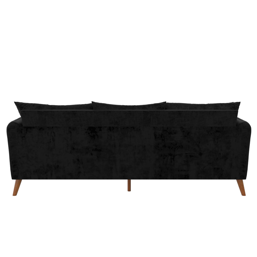 Magnolia Reversible Sectional Sofa with Pillows - Black