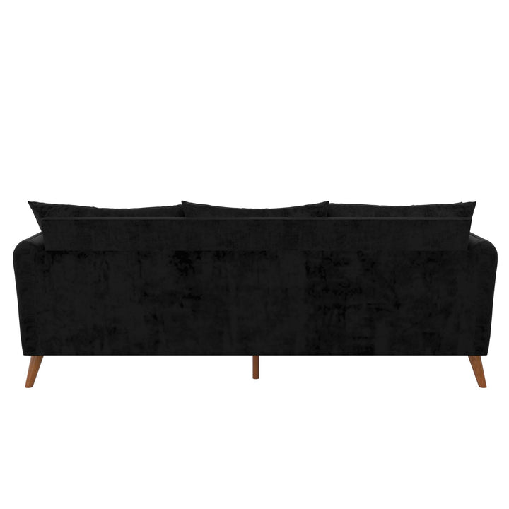 Magnolia Reversible Sectional Sofa with Pillows - Black