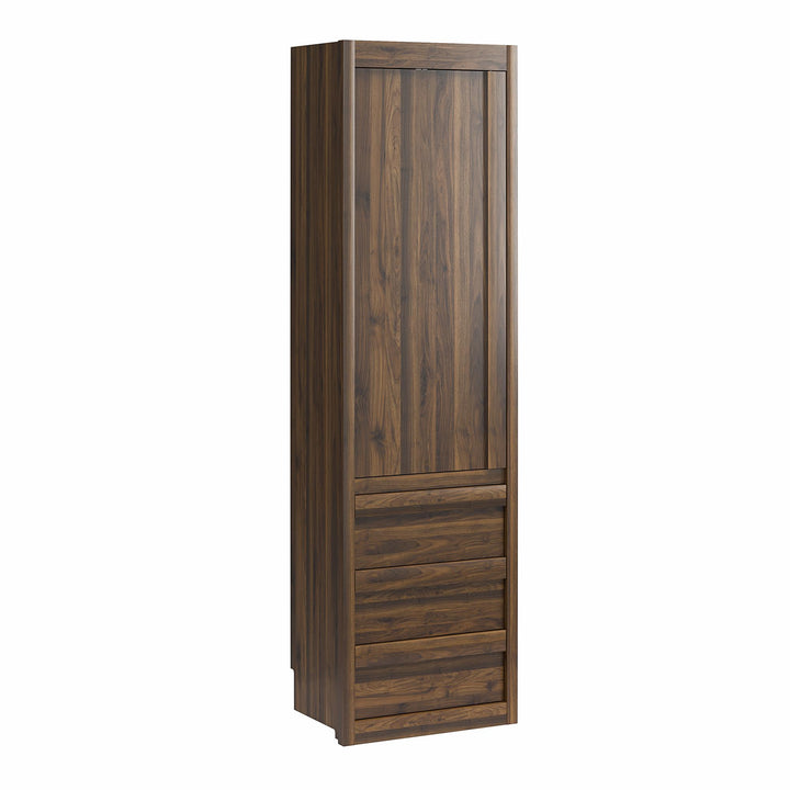 Paramount Armoire Wardrobe Storage Cabinet with Drawers - Columbia Walnut