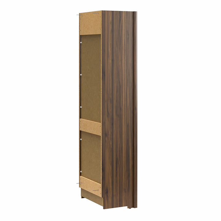 Paramount Armoire Wardrobe Storage Cabinet with Drawers - Columbia Walnut