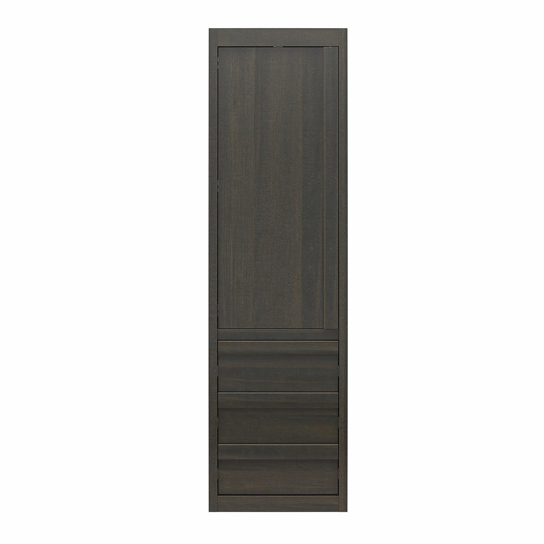 Paramount Armoire Wardrobe Storage Cabinet with Drawers - Espresso