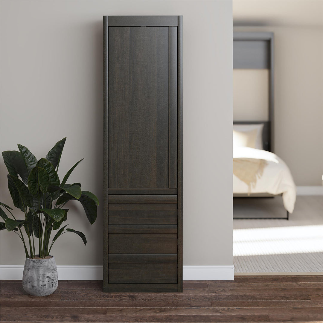 Paramount Armoire Wardrobe Storage Cabinet with Drawers - Espresso
