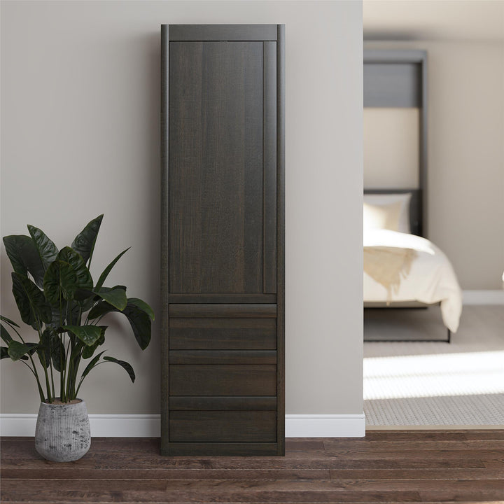 Paramount Armoire Wardrobe Storage Cabinet with Drawers - Espresso