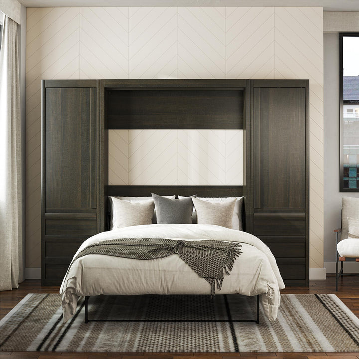 Paramount Armoire Wardrobe Storage Cabinet with Drawers - Espresso