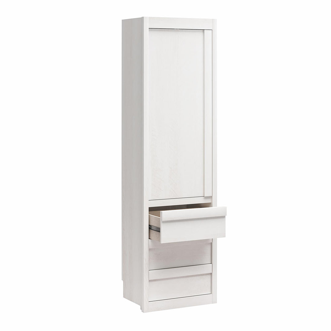 Paramount Armoire Wardrobe Storage Cabinet with Drawers - Ivory Oak