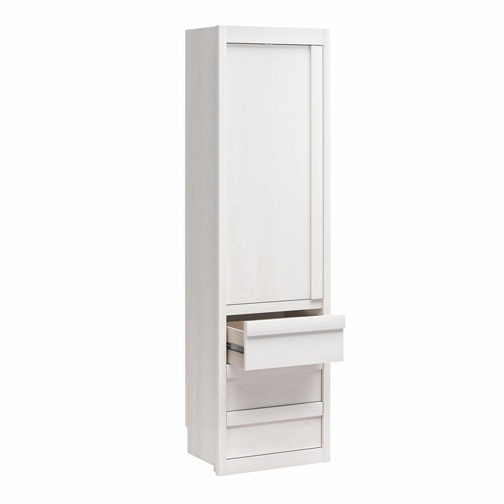 Paramount Armoire Wardrobe Storage Cabinet with Drawers - Ivory Oak