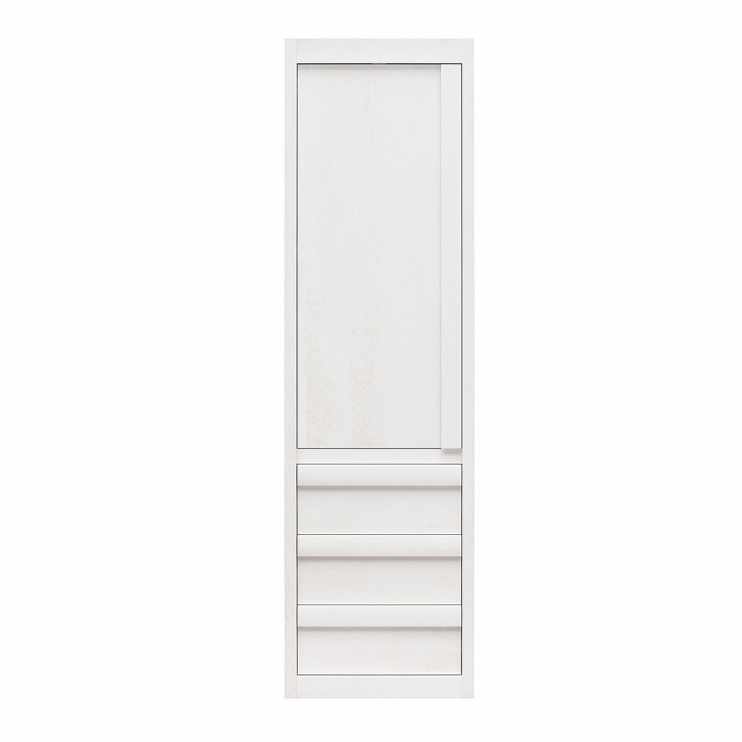 Paramount Armoire Wardrobe Storage Cabinet with Drawers - Ivory Oak