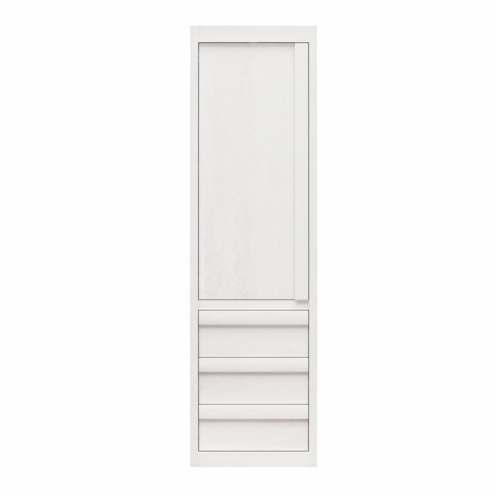 Paramount Armoire Wardrobe Storage Cabinet with Drawers - Ivory Oak