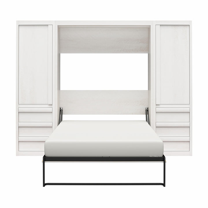 Paramount Armoire Wardrobe Storage Cabinet with Drawers - Ivory Oak
