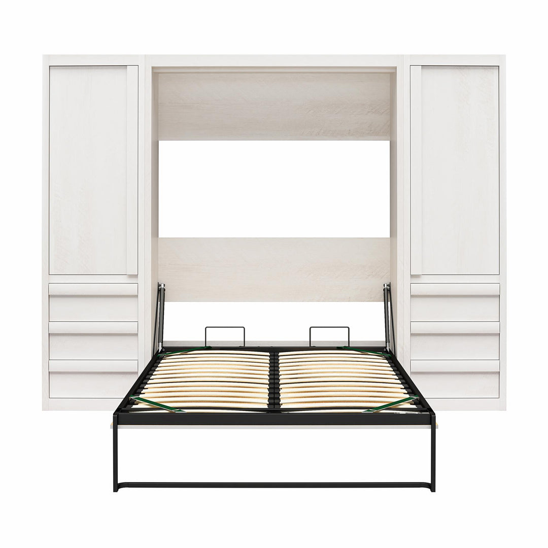 Paramount Armoire Wardrobe Storage Cabinet with Drawers - Ivory Oak