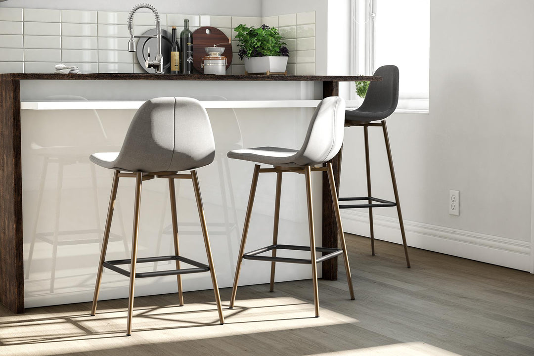 Copley Upholstered Counter Stool - Light Gray