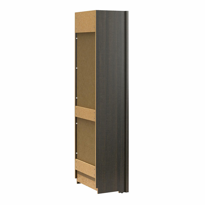 Paramount Tall 6-Shelf Open Storage Tower Bookcase - Espresso
