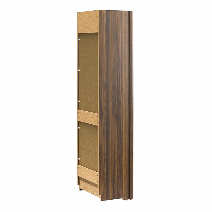 Paramount Tall 6-Shelf Open Storage Tower Bookcase - Columbia Walnut