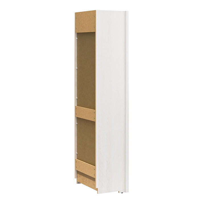 Paramount Tall 6-Shelf Open Storage Tower Bookcase - Ivory Oak