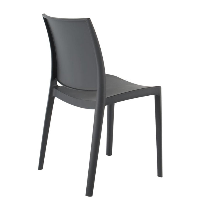 Sensilla Stackable Dining Chair, Set of 4 - Dark Gray