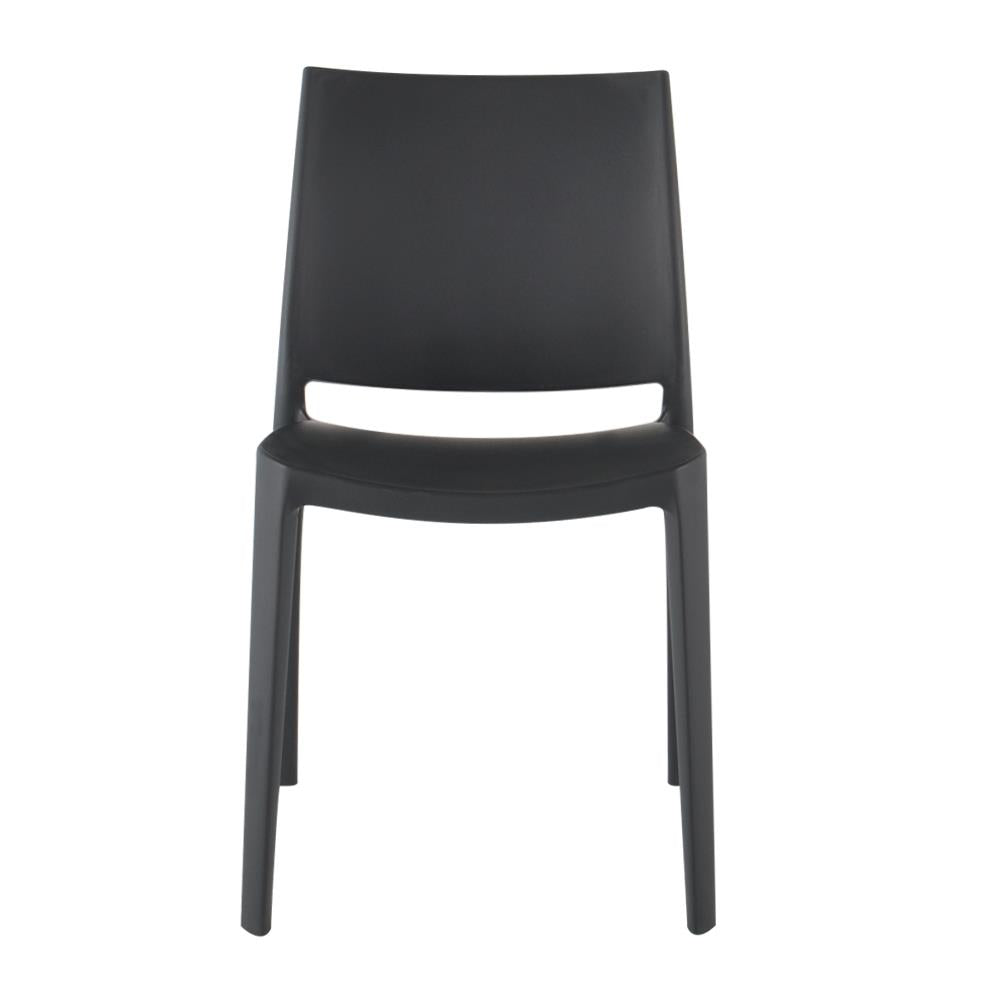 Sensilla Stackable Dining Chair, Set of 4 - Dark Gray
