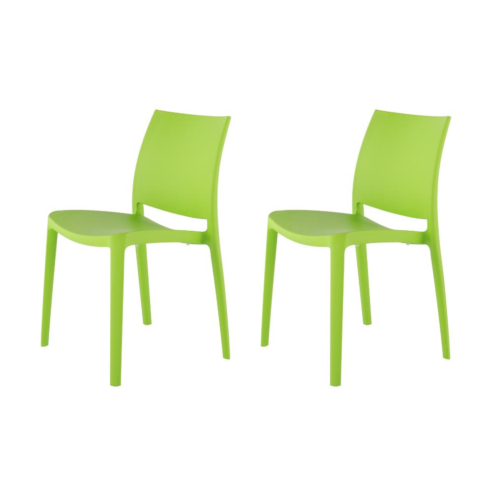 Sensilla Stackable Dining Chair, Set of 4 - Green Lagoon