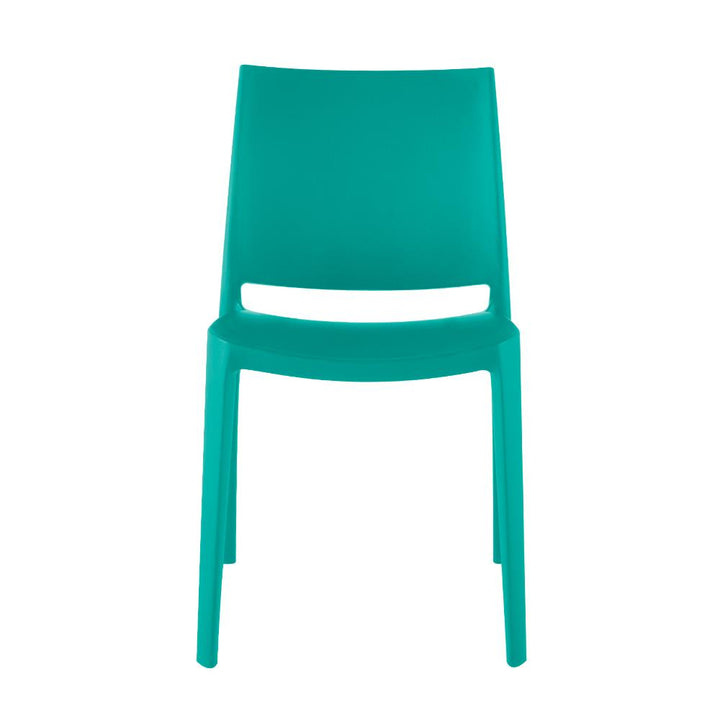 Sensilla Stackable Dining Chair, Set of 4 - Turkish Blue Lagoon