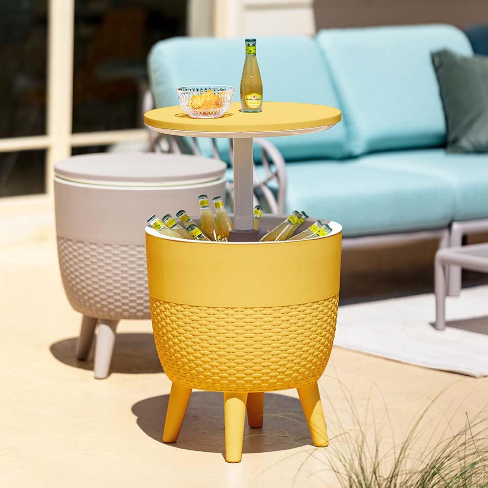 Cancun 2-In-1 Cooler Side Table - Golden Hour