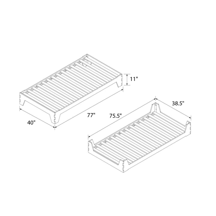Maverick Kids Montessori Flip Bed - Natural - Twin