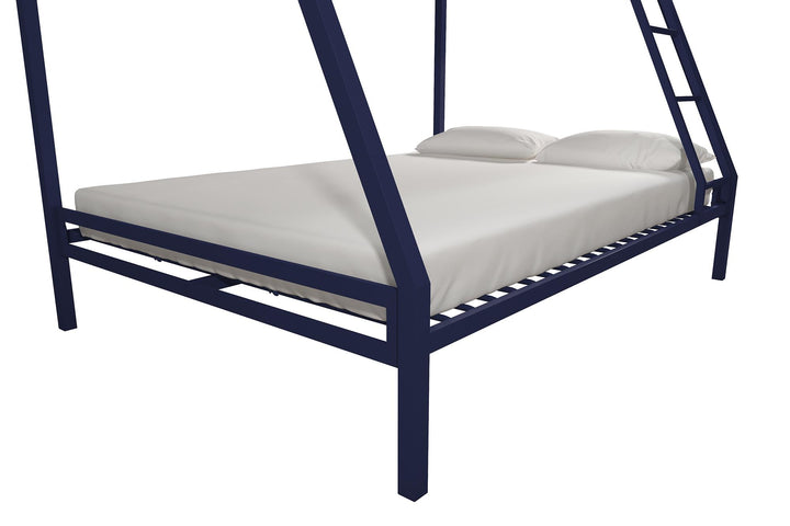 Lara Premium Twin over Full  Metal Bunk Bed - Blue - Twin-Over-Full