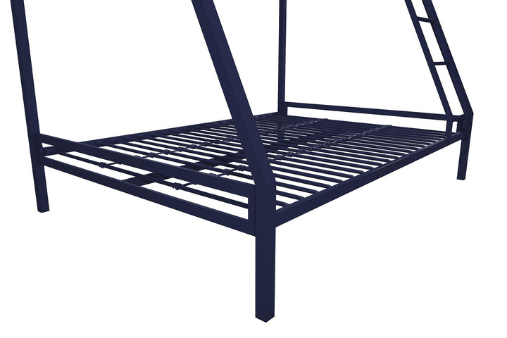 Lara Premium Twin over Full  Metal Bunk Bed - Blue - Twin-Over-Full
