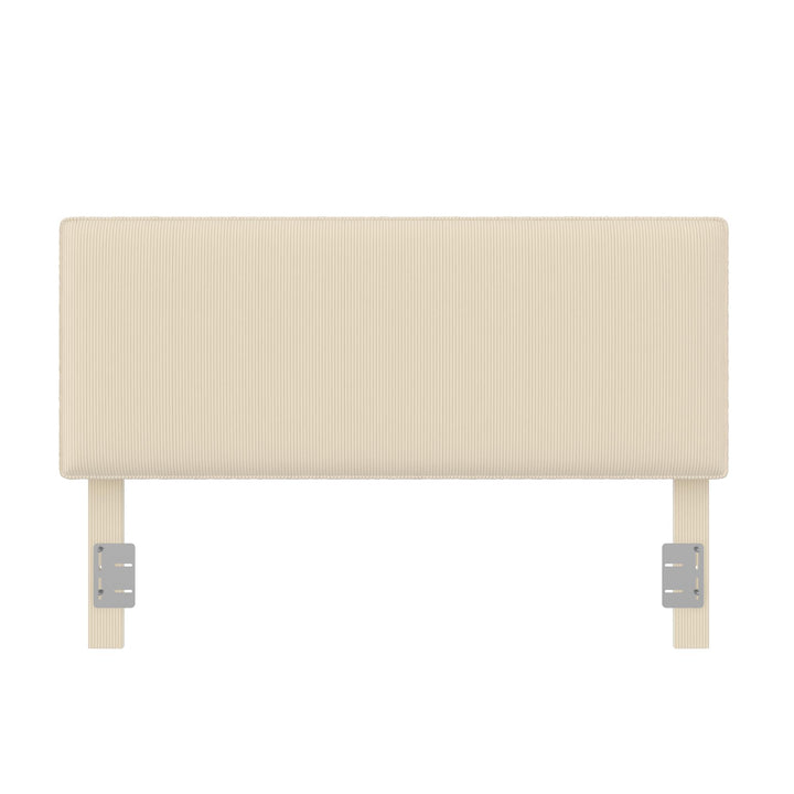 Sloan Full/Queen Corduroy Upholstered Headboard - Ivory - Adjustable Full/Queen