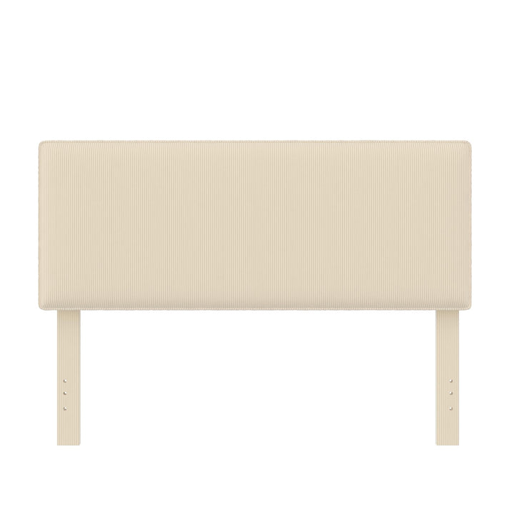 Sloan Full/Queen Corduroy Upholstered Headboard - Ivory - Adjustable Full/Queen