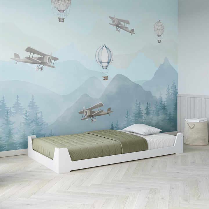 Maverick Kids Montessori Flip Bed - White - Twin