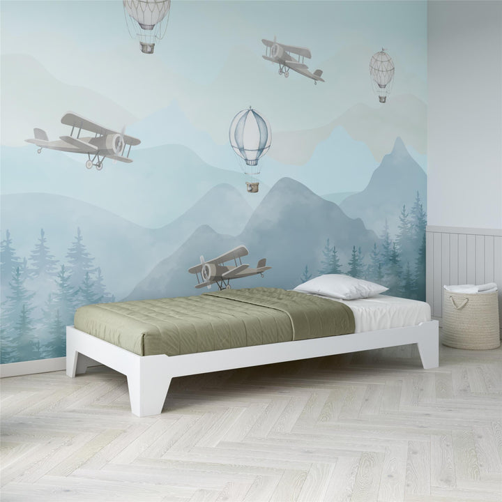 Maverick Kids Montessori Flip Bed - White - Twin