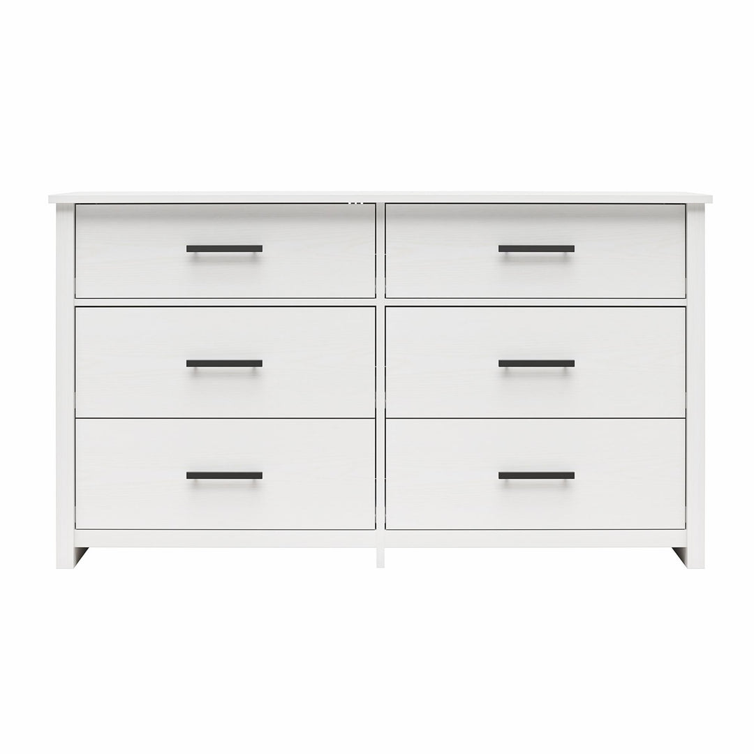 Brookshore Wide 6-Drawer Dresser - White - 6 Drawer