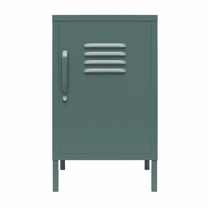 Cache 1 Door Metal Locker End Table - Hunter Green