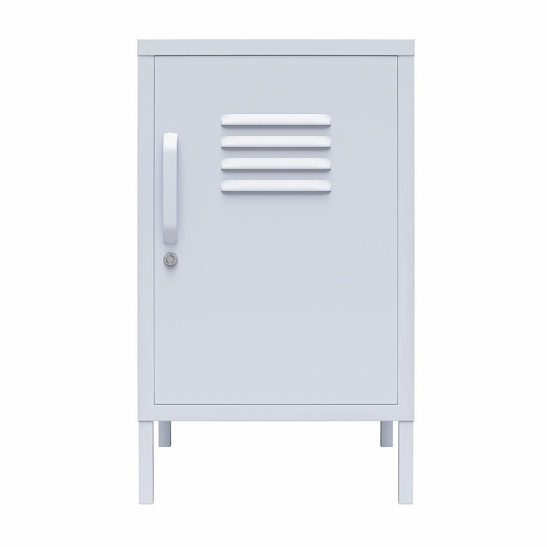 Cache 1 Door Metal Locker End Table - Powder Blue