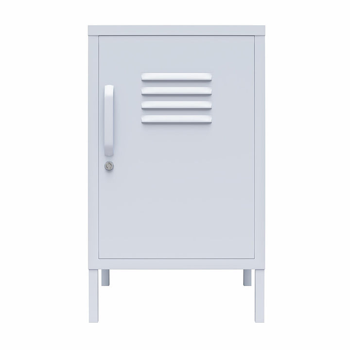 Cache 1 Door Metal Locker End Table - Powder Blue