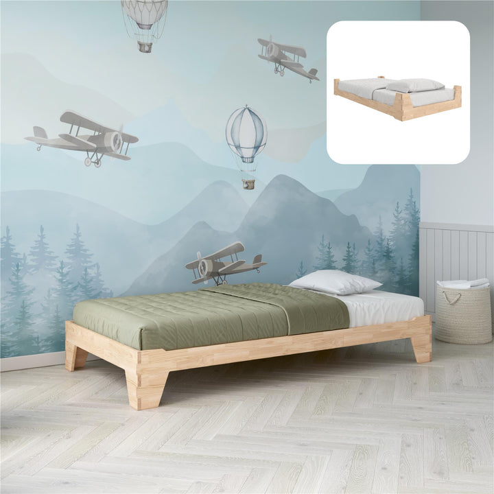 Maverick Kids Montessori Flip Bed - Natural - Twin