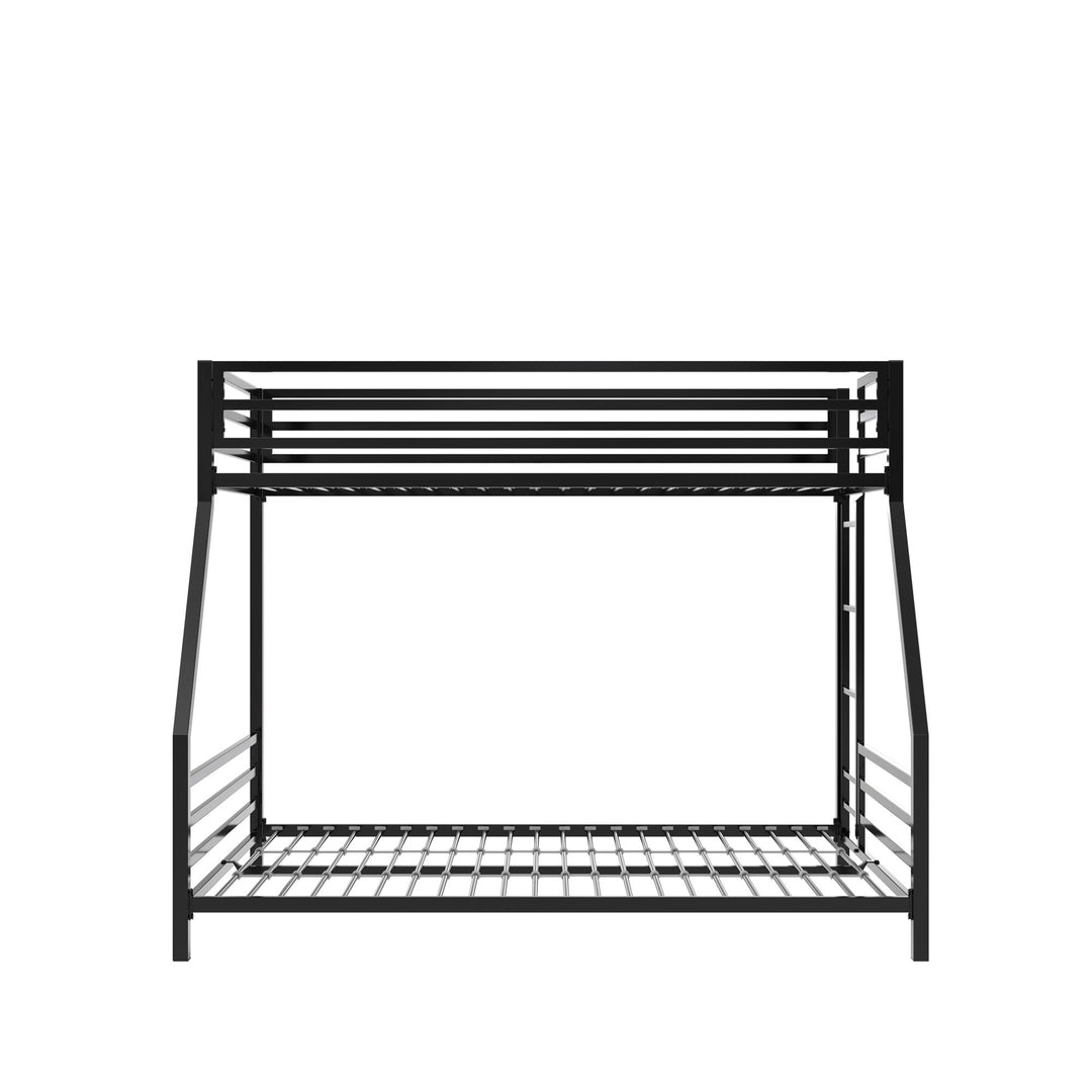 Signature Sleep Coen Metal Bunk Bed, Twin/Full, Black - Black - Twin-Over-Full