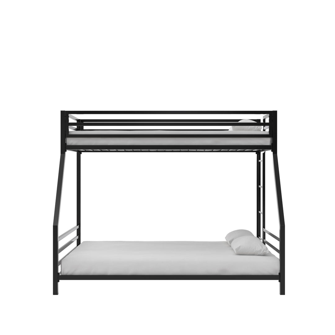 Signature Sleep Coen Metal Bunk Bed, Twin/Full, Black - Black - Twin-Over-Full