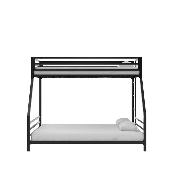 Signature Sleep Coen Metal Bunk Bed, Twin/Full, Black - Black - Twin-Over-Full