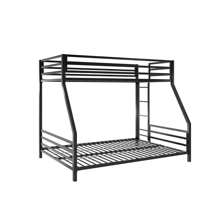 Signature Sleep Coen Metal Bunk Bed, Twin/Full, Black - Black - Twin-Over-Full