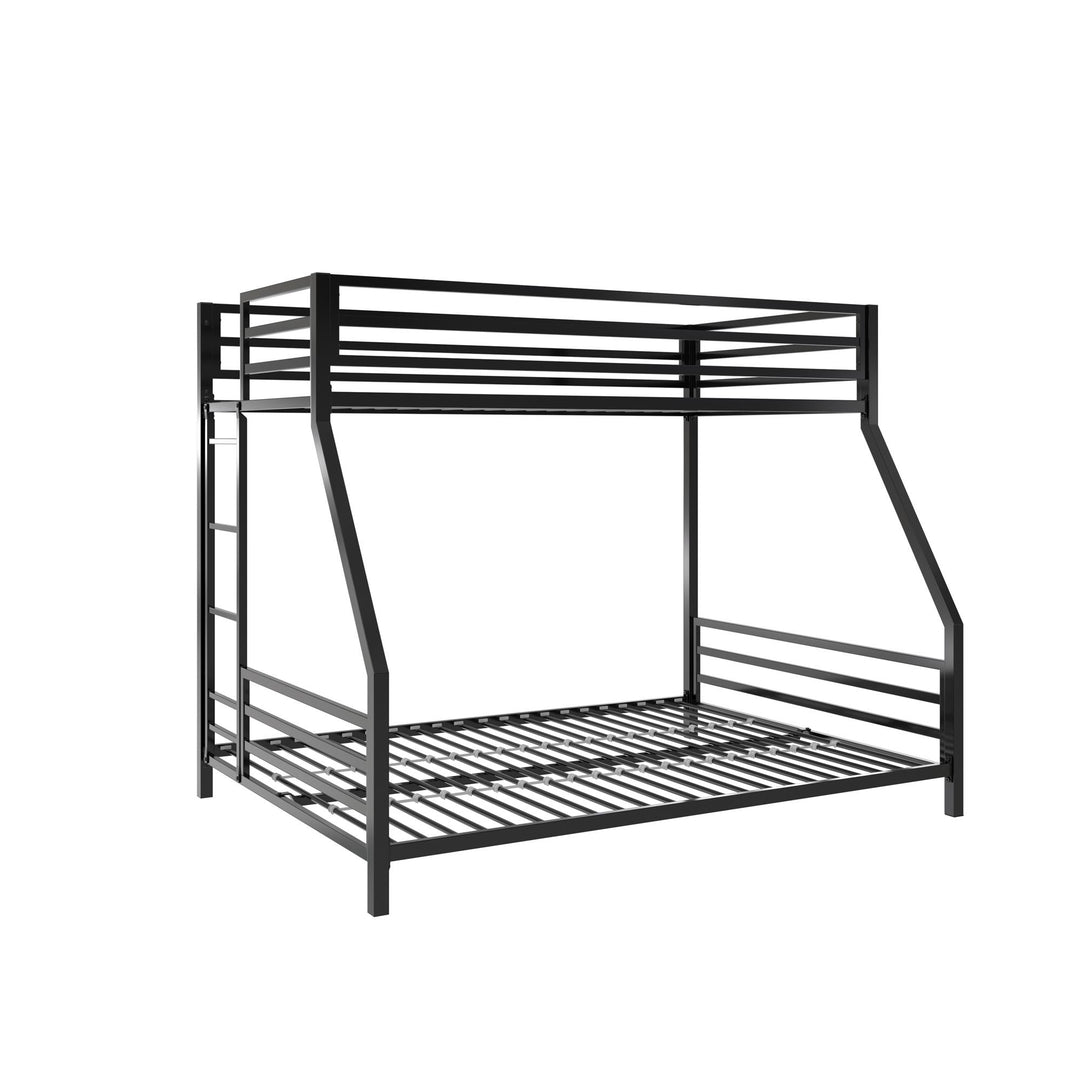 Signature Sleep Coen Metal Bunk Bed, Twin/Full, Black - Black - Twin-Over-Full