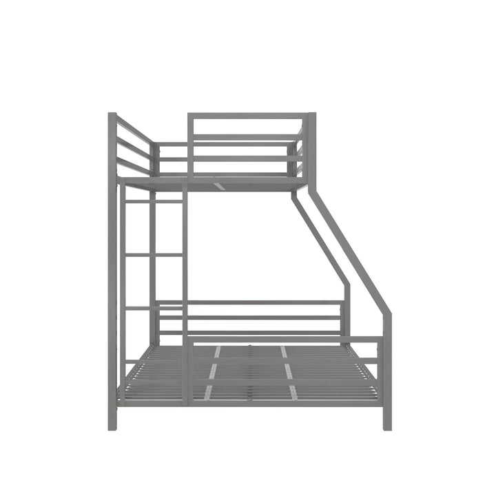 Signature Sleep Coen Metal Bunk Bed, Twin/Full, Silver - Silver - Twin-Over-Full