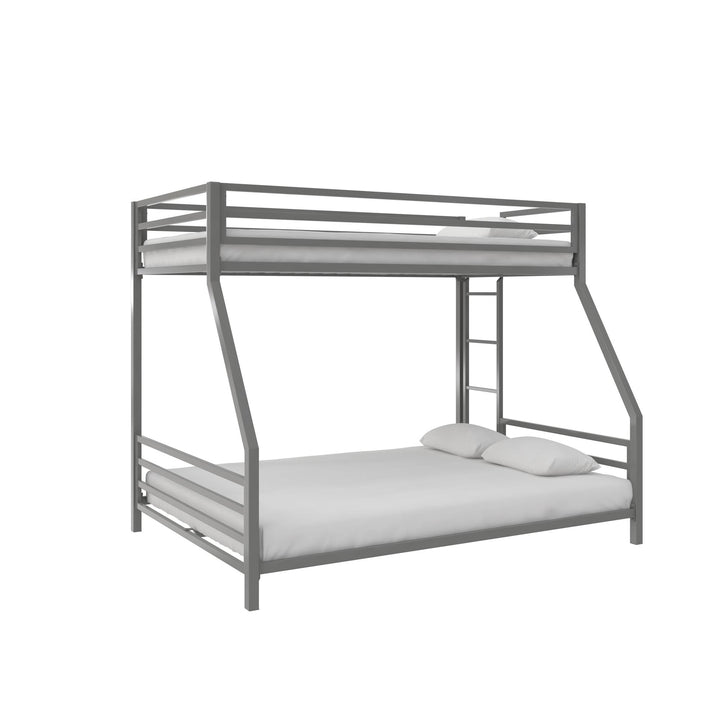Signature Sleep Coen Metal Bunk Bed, Twin/Full, Silver - Silver - Twin-Over-Full